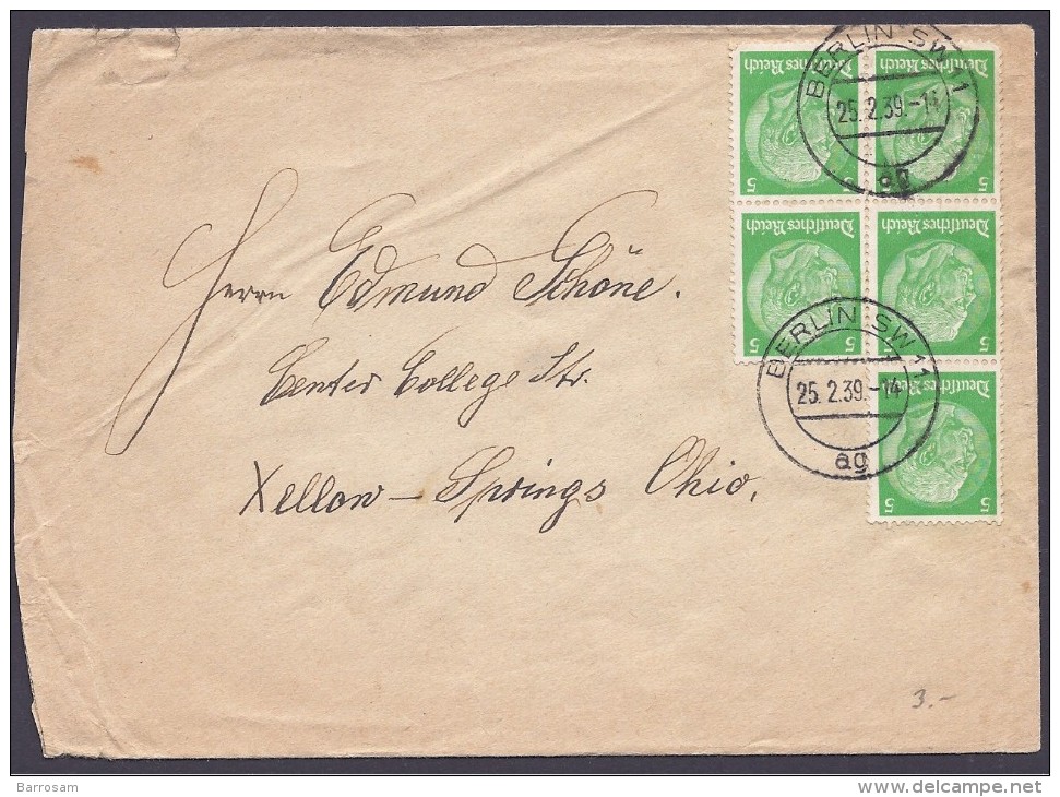 Saar1933:Michel 515MeF On Cover To Baton Rouge,Louisiana(USA) - Briefe U. Dokumente