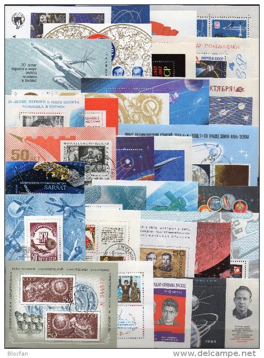 Space Topic Blocs 1964-1990 Sowjetunion 32 Blocks 34-218 O 100€ All Kosmonaut Rakete Bloque Hojita Sheet Bf USSR CCCP SU - Collections