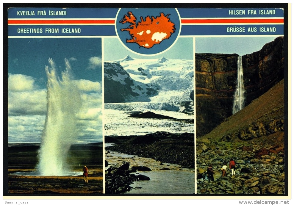 Grüsse Aus Island  -  Mehrbild-Ansichtskarte Ca.1980    (3682) - Iceland