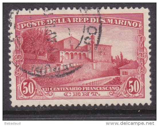 San Marino: 1929 50 Cents Red, 700 Anniv Of Death Of St Francise, Used - Used Stamps