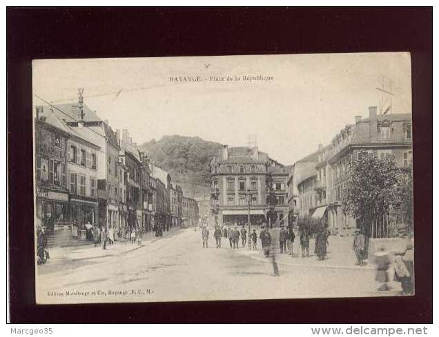 57 Hayange Place De La République édit. Mondlange , Animée , Tramway - Hayange