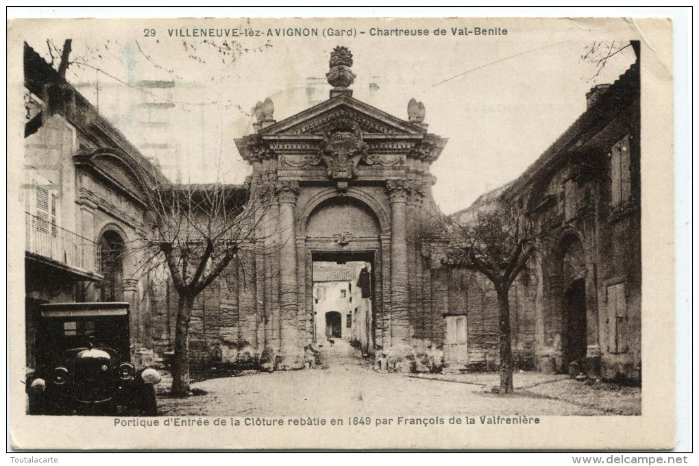 CPA 30 VILLENEUVE LES AVIGNON CHARTREUSE DE VAL BENITE 1930 - Villeneuve-lès-Avignon