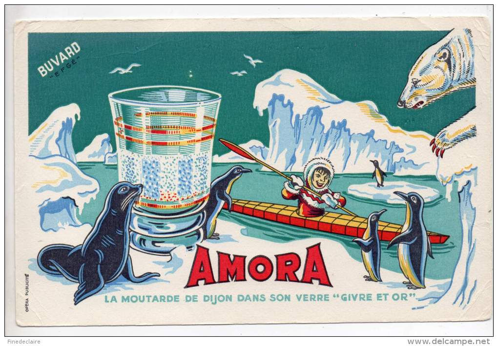 Buvard - Amora - Verre Givre Et Or - Senape