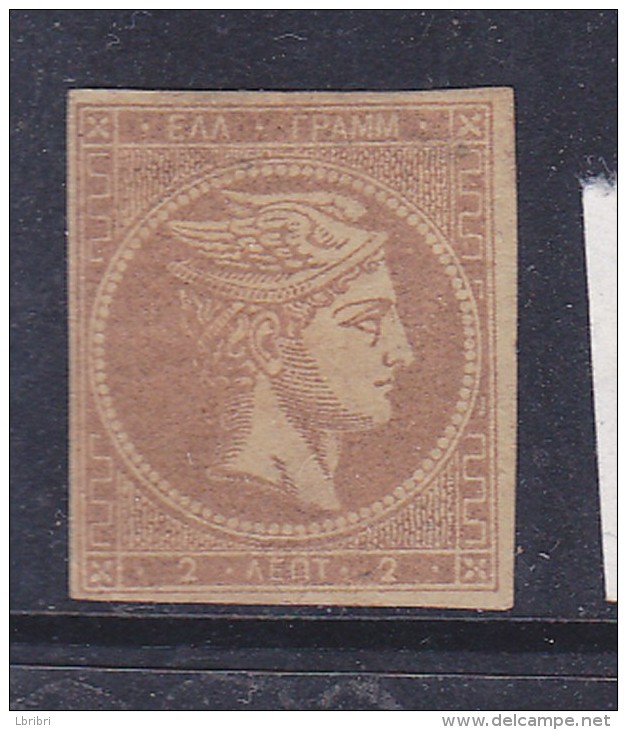 GRECE N° 18 2L BISTRE TETE DE MERCURE NEUF AVEC CHARNIERE - Unused Stamps