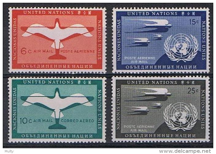 Verenigde Naties New York Y/T 1 / 4 (**) - Airmail