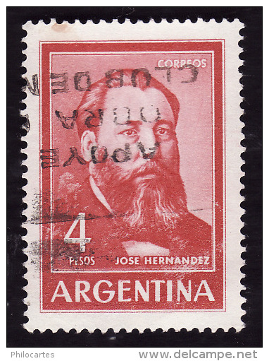 ARGENTINE  1964 -  YT  693a - Hernandez  - Oblitéré - Used Stamps