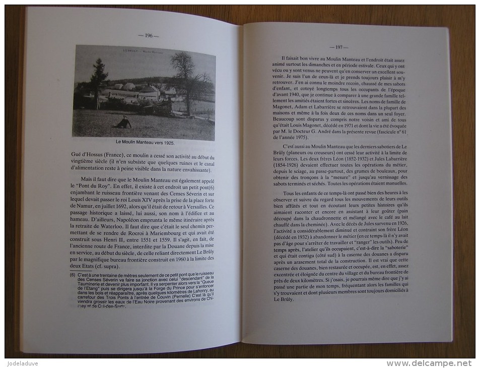 AU PAYS DES RIEZES & DES SARTS N° 107 Histoire Régionalisme Le Brûly Couvin Rocroi B Fieullien Charleville Regniowez - Belgique