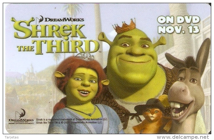 TARJETA DE REGALO SUNCOAST DE SHREK (GIFT CARD-CADEAU) CINE-CINEMA - Tarjetas De Regalo