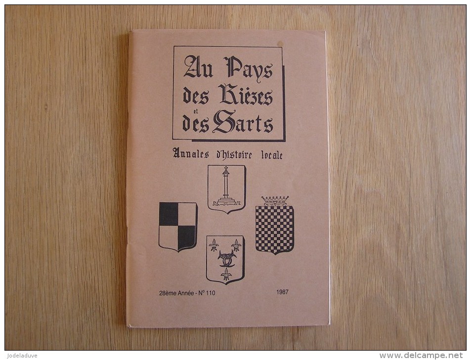 AU PAYS DES RIEZES & DES SARTS N° 110 Histoire Régionalisme Hérouard Rocroi Ligne 132 Gare Couvin 14 18 Guerre - Belgique