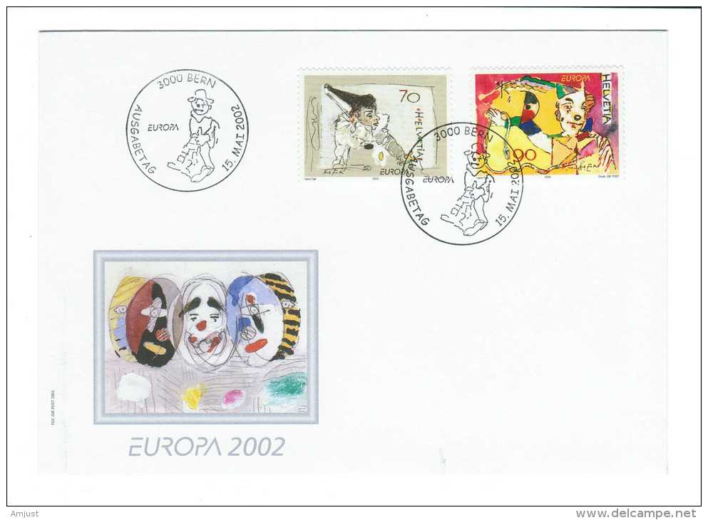 Suisse//Schweiz// Switzerland// 2002 FDC // Europa 2002 / No.1051-1052 - Covers & Documents