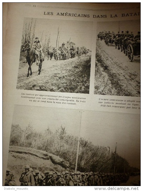 1918 LPDF: Camoufler US;Aviation-battle;Armée belge;VINDICTIVE;Phoque BON;Procès BONNET ROUGE;Poelkappelle;Passchendale
