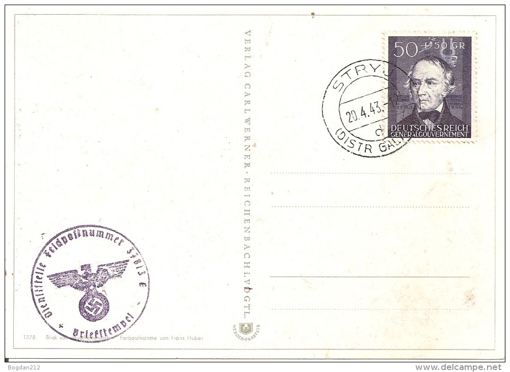 1943 - Ukraine, STRYJ, 2 Scan - 1941-43 Occupation Allemande