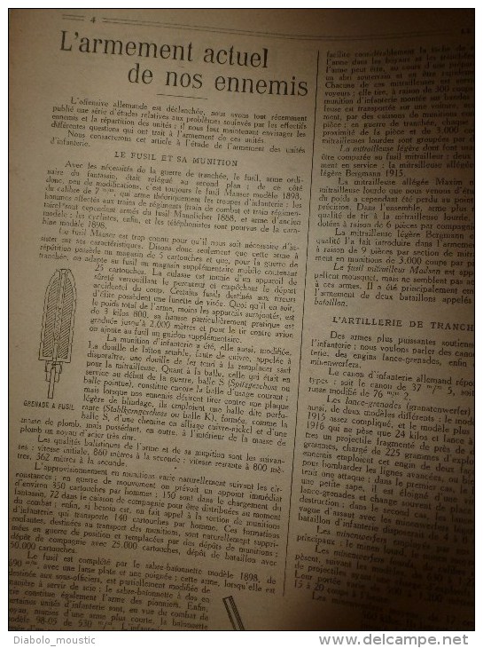 1918 LPDF:Espagne;Armement Allemand;Belges Vainqueurs;Canon CAROLINE,GROSSE BERTHA;Arméniens,Géorgiens;Attelage 6 Boeufs - Français