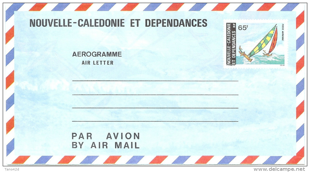 CIRC4 - N.LLE CALEDONIE AEROGRAMME 65F NEUF COTE 20.00 EUR - Aérogrammes