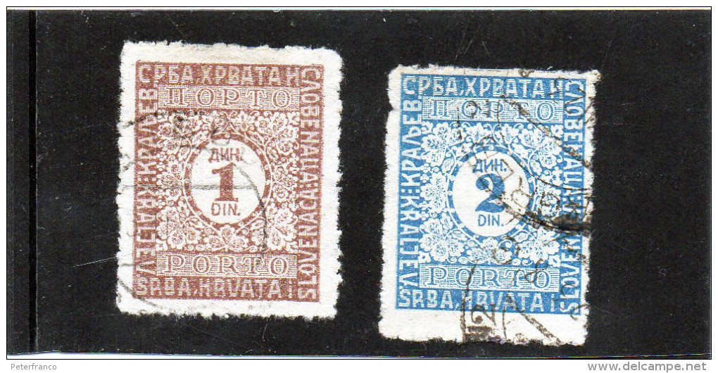 B - 1921- Jugoslavia  - Segnatasse - Timbres-taxe