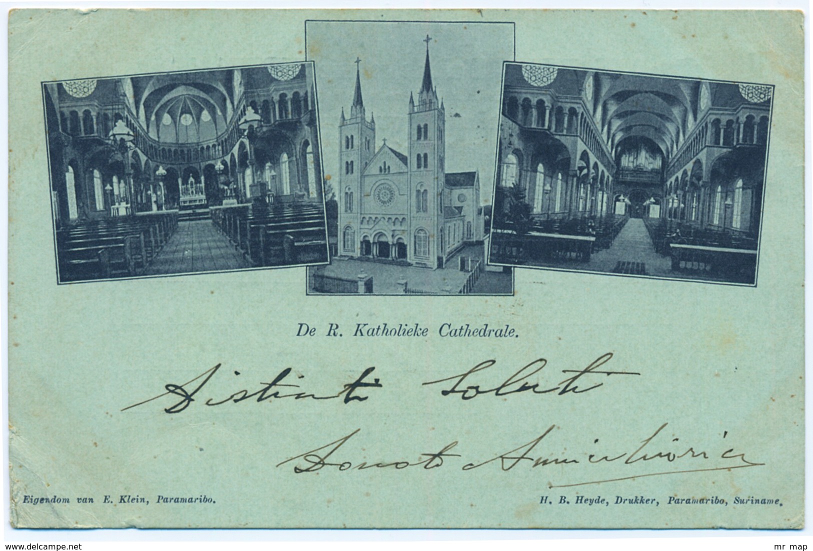 081-1903 Suriname Paramaribo De R. Katholieke Cathedrale Viaggiata Travelled - Surinam