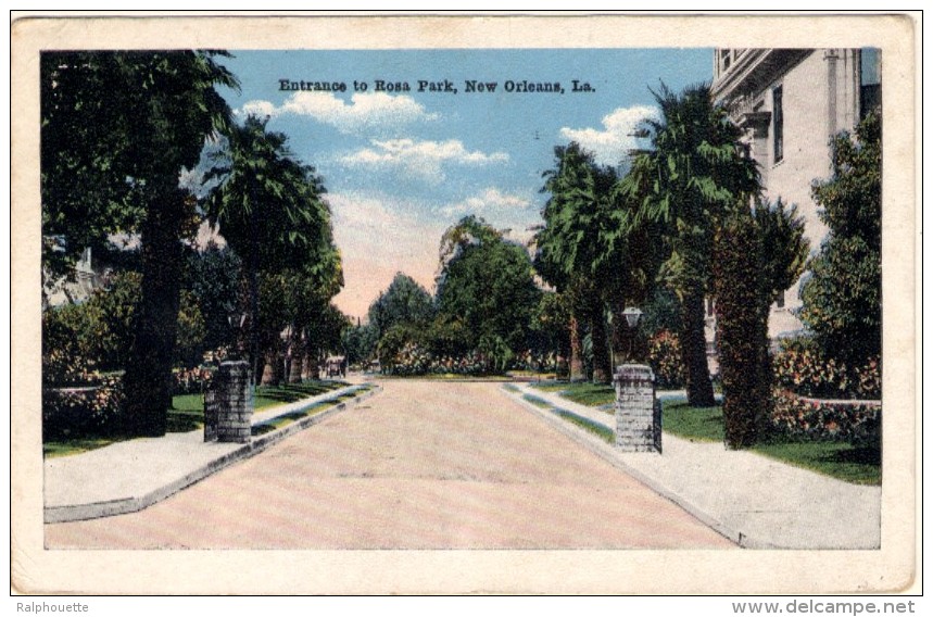 Entrance To Rosa Park - New Orlean - Autres & Non Classés