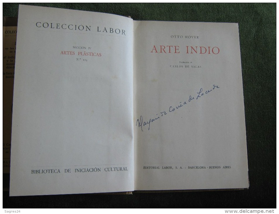 Coleccion Labor-Arte Indio-Prof.Otto Hover-Nº 125 - Culture