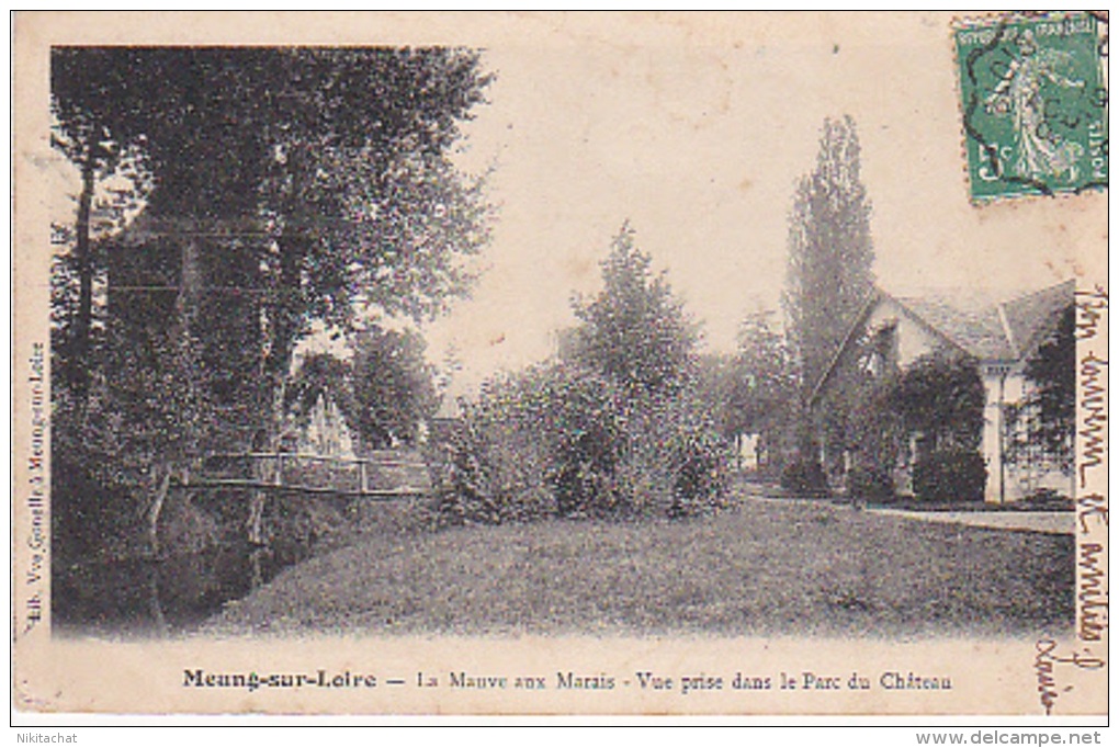 MEUNG SUR LOIRE-La Mauve Aux Marais-Vue Prise Dans Le Parc Du Chateau-Précurseur - Autres & Non Classés