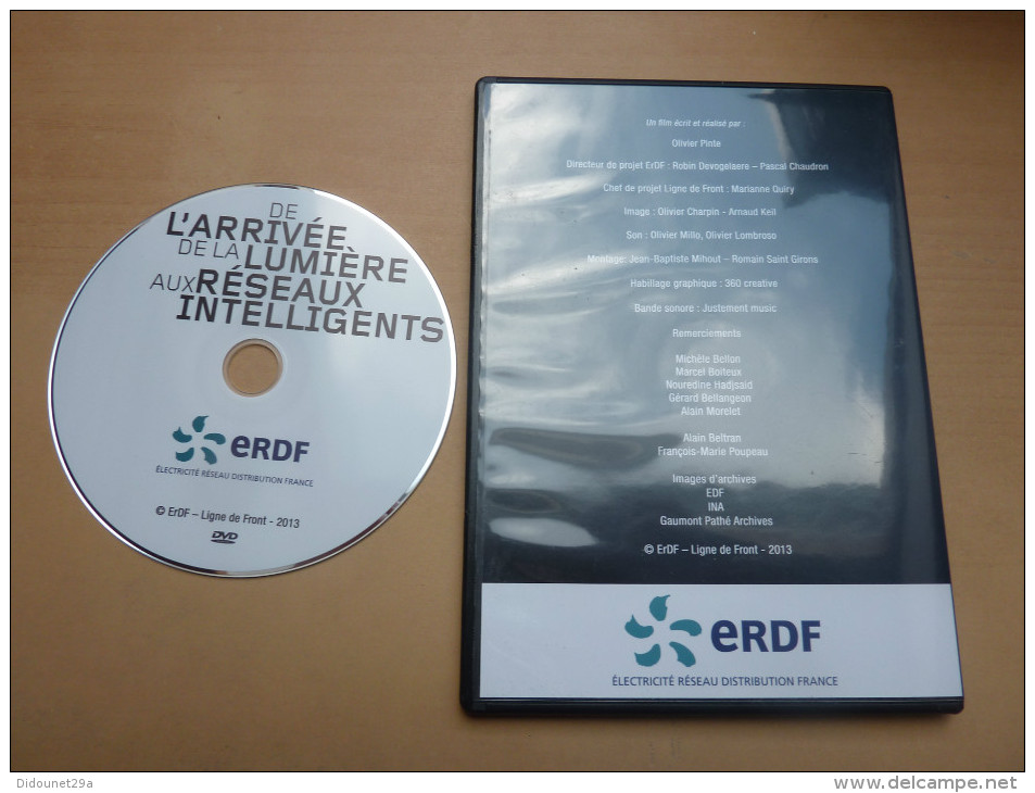 DVD ERDF * "De L'arrivée De La Lumière Aux Réseaux Intelligents" (EDF) - DVD