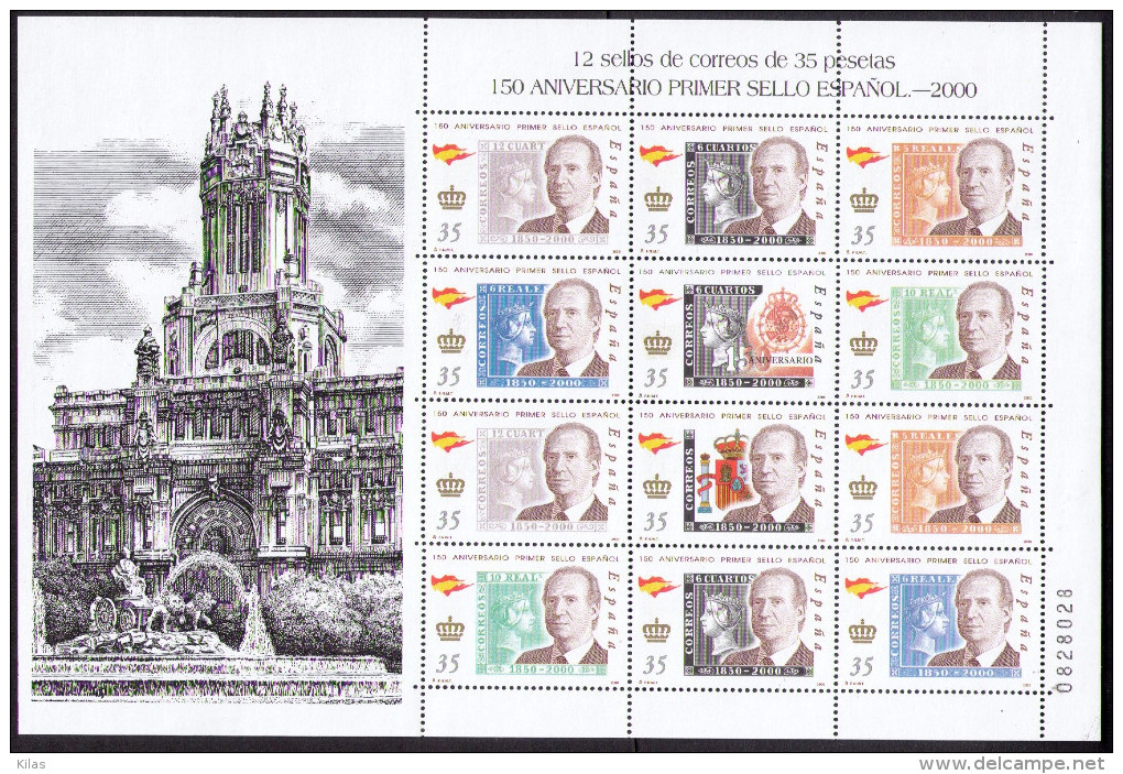 SPAIN , 150 Year Stamps - Blocchi & Foglietti