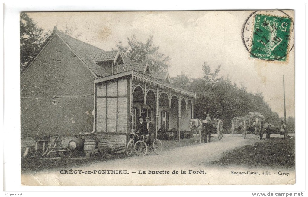 CPA CRECY EN PONTHIEU (Somme) - La Buvette De La Forêt - Crecy En Ponthieu