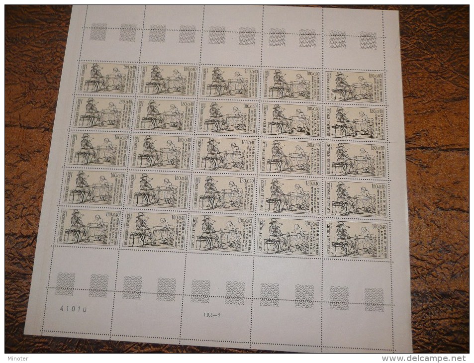 1983 Journée Du Timbre "Rembrand-Homme Dictant Une Lettre" 2258 - Full Sheets