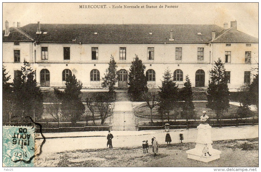 MIRECOURT école Normale Et Statue De Pasteur - Mirecourt