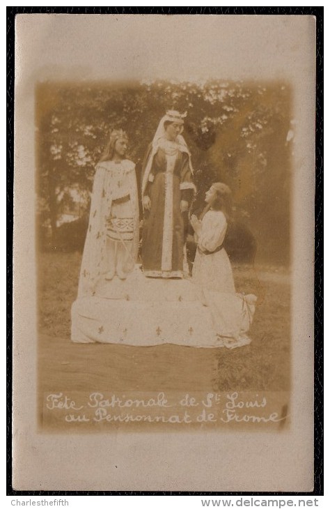 OLD PHOTOCARD FROME ( Somerset ) - FETE PATRONALE DE St - LOUIS AU PENSIONNAT ( Boarding House ) DE FROME - Alte (vor 1900)