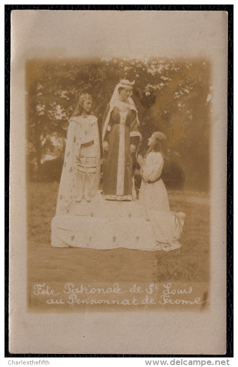 OLD PHOTOCARD FROME ( Somerset ) - FETE PATRONALE DE St - LOUIS AU PENSIONNAT ( Boarding House ) DE FROME - Anciennes (Av. 1900)