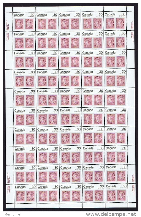 1978  CAPEX '78  30 &cent;  Sc 755 Complete MNH Sheet Of 50 With Inscriptions  (folded) - Hojas Completas