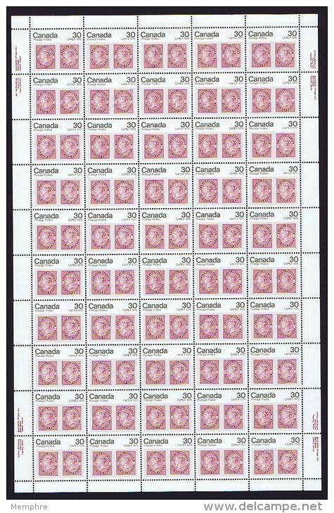 1978  CAPEX '78  30 &cent;  Sc 755 Complete MNH Sheet Of 50 With Inscriptions  (folded) - Ganze Bögen