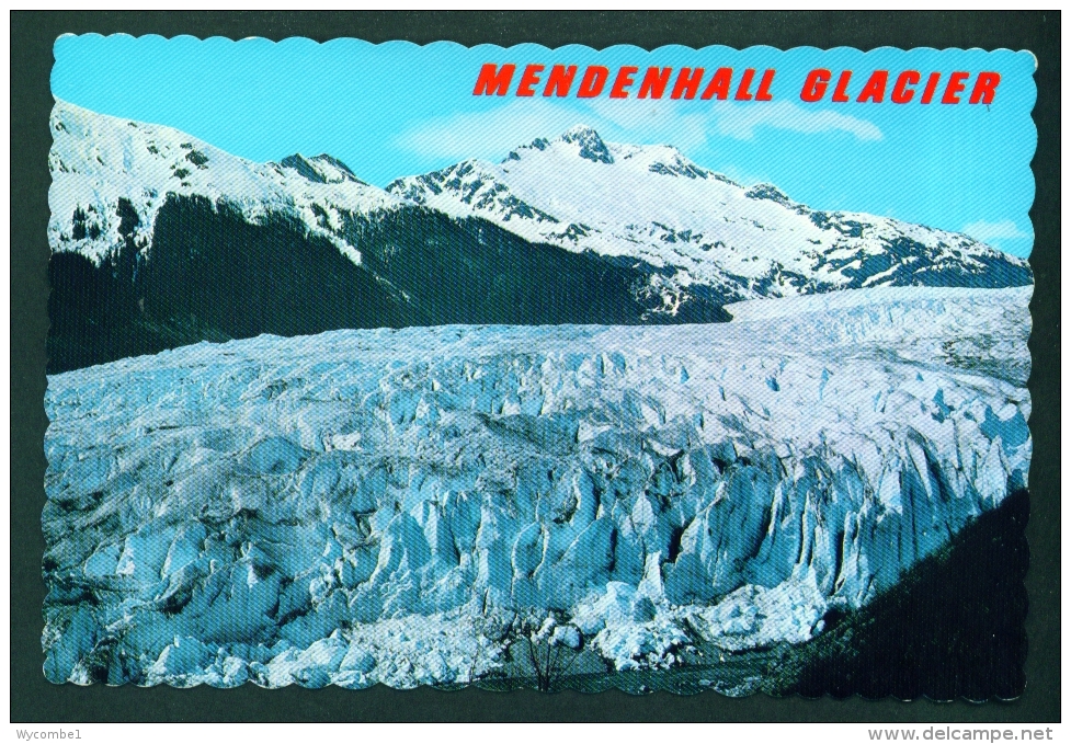 USA  -  Alaska  Mendenhall Glacier  Used Postcard Mailed To The UK As Scans - Juneau