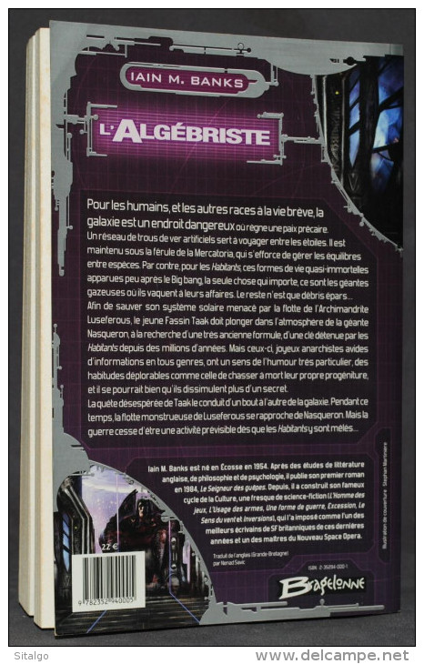 L'ALGÉBRISTE - IAIN M. BANKS - SF - BRAGELONE - Bragelonne