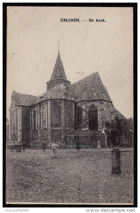 CALCKEN - DE KERK - Geanimeerde édit. - Laarne