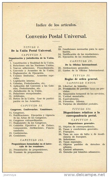 ZALDUA PIEDRAHITA E. - LEGISLACION POSTAL UNIVERSAL PARIS 1947 , RELIÉ TOILE 498 PAGES DE 1949 - TB - Postverwaltungen