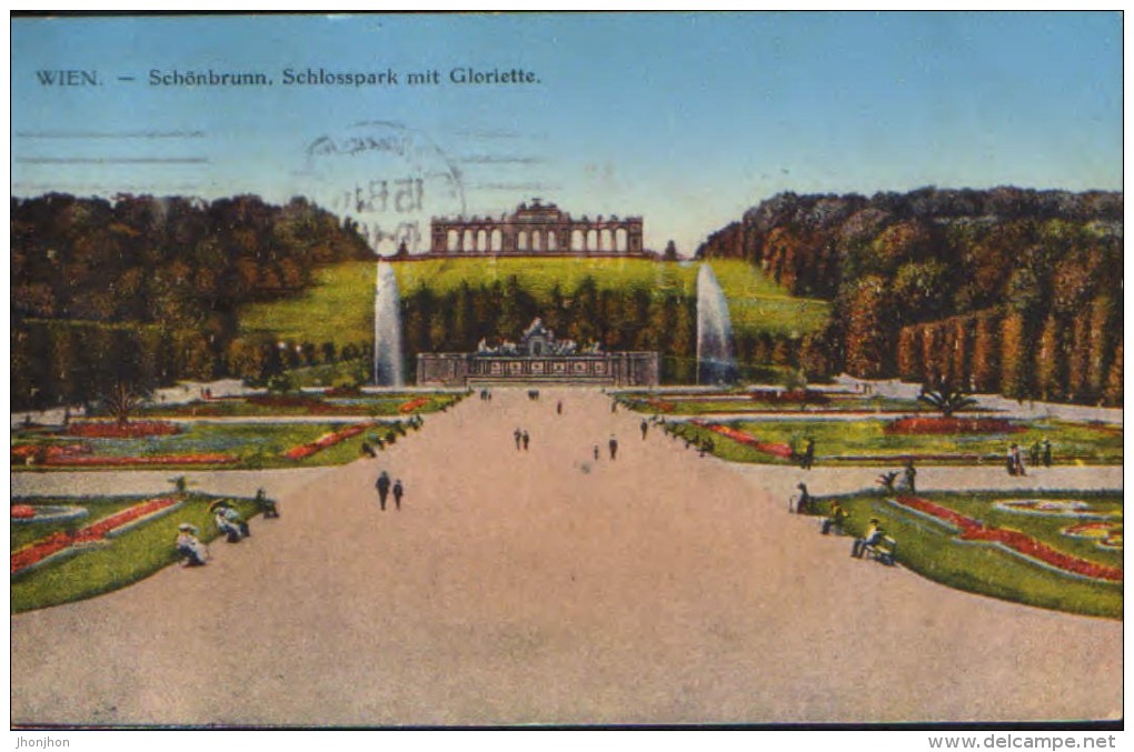 Austria- Postcard Circulated In 1916 - Wien - Schonbrunn -  2/scans - Castello Di Schönbrunn