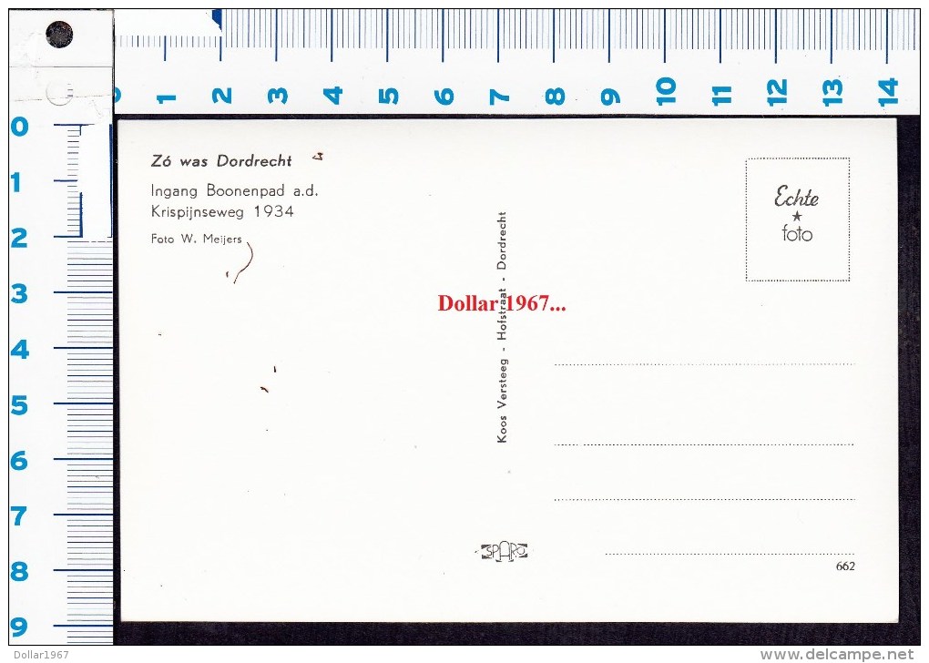 Dordrecht- Ingang Boomenpad - Krispijnseweg 1934     -  NOT  Used ...See The 2 Scans -ECHTE  FOTO . ( Originalscan !!! ) - Dordrecht