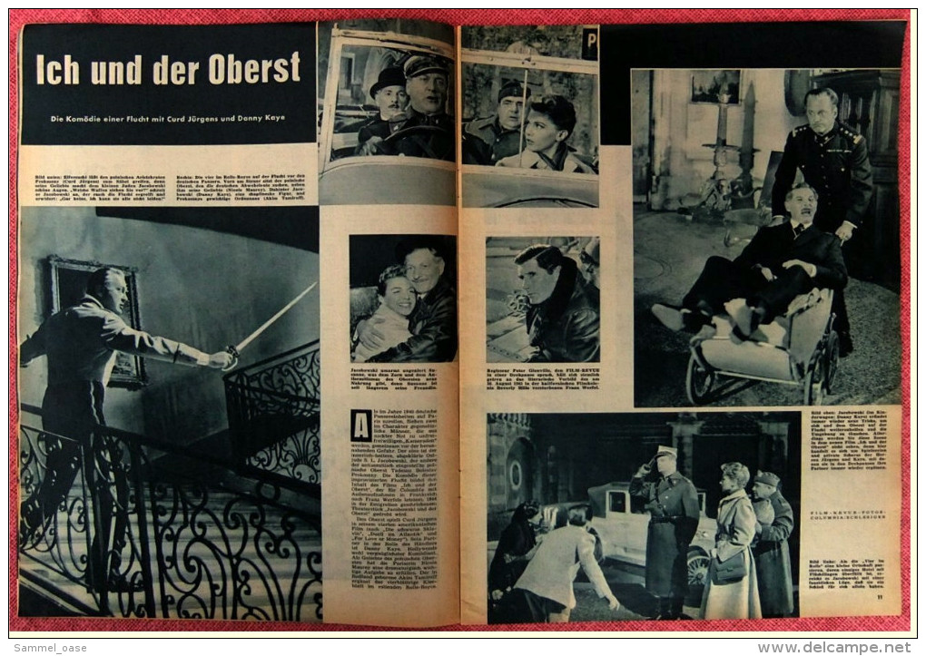 "Film Revue"  Romy Schneider Wird Erwachsen  -  Ich Und Der Oberst  -  Die Brüder Karamasow  -  Nr. 2 Von 1958 - Magazines
