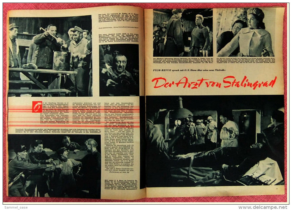 "Film Revue"  Der Arzt Von Stalingrad  -  Karlheinz Böhm : Der Blinde Passagier -  Nr. 26 Von 1957 - Zeitschriften