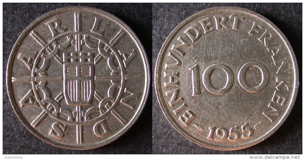 SARRE 100 Franken Ou Franc Sarrois 1954   SARRELAND Protectorat / Zone D'occupation Française En Allemagne   Port Offert - 100 Francos