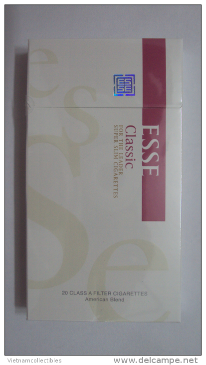 South Korea ESSE Classic Empty Hard Pack Of Tobacco Cigarette - Etuis à Cigarettes Vides