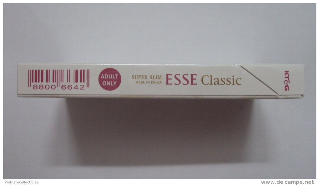 South Korea ESSE Classic Empty Hard Pack Of Tobacco Cigarette - Etuis à Cigarettes Vides