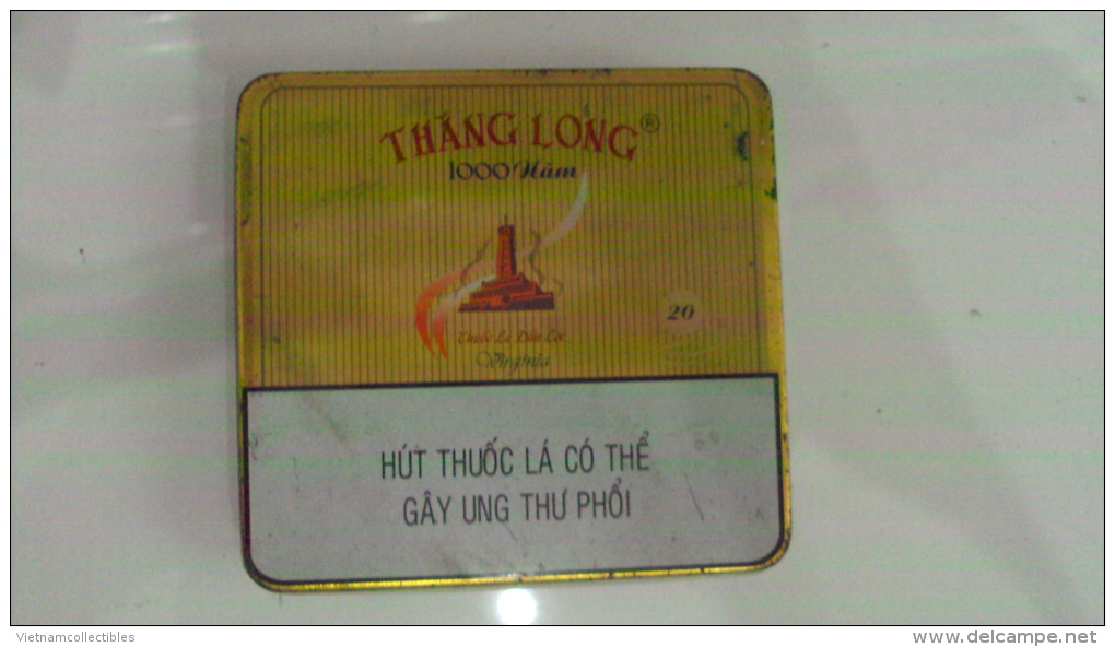 Vietnam Viet Nam  Thang Long Empty TIN Hard Pack Of Tobacco Cigarette - Empty Cigarettes Boxes