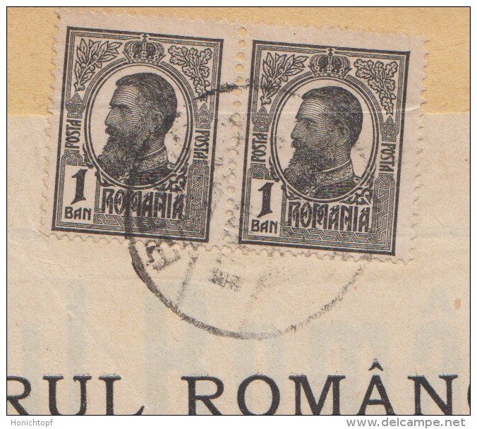 Rumänien; Wrapper 1913; Michel 220; Revista Viitorul Romancelor Nr. 1; 16 Seiten - Briefe U. Dokumente