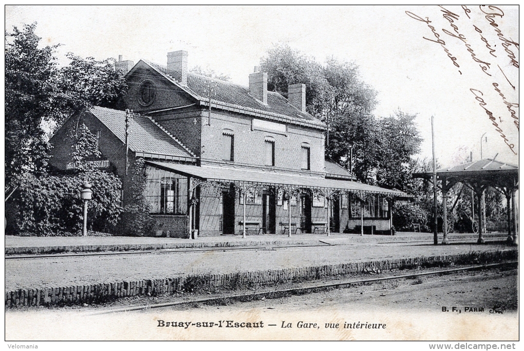 C777 Cpa 59 Bruay Sur L'Escaut - La Gare,vue Intérieure - Bruay Sur Escaut