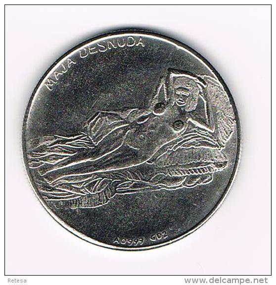 ¨ LEONARDO  DA VINCI 1452-1519 - MAJA DESNUDA  ( COPY ) - Souvenirmunten (elongated Coins)