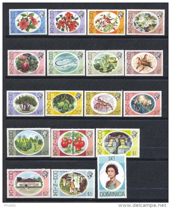 Dominica, Yvert 447/464, Scott 454/471, MNH - Dominica (1978-...)