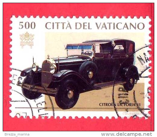 VATICANO  - 1997 - Carrozze Ed Auto Pontificie - Citroen Lictoria - 500 - US - Oblitérés