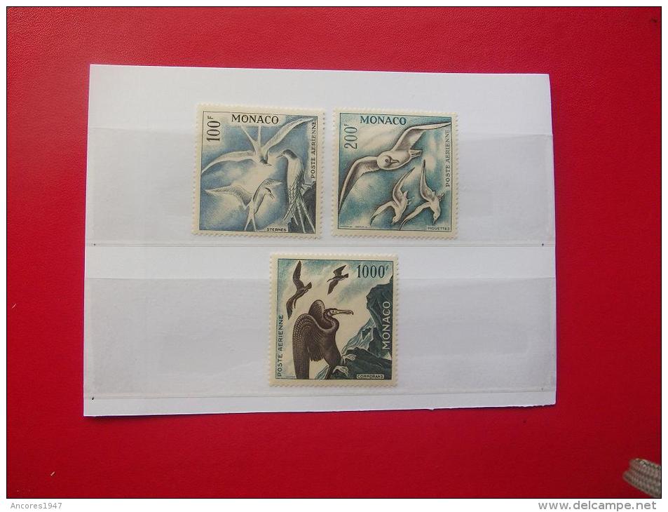 MONACO 1957, YVERT A 66-68,  **MNH** 2 FOTOS - Poste Aérienne